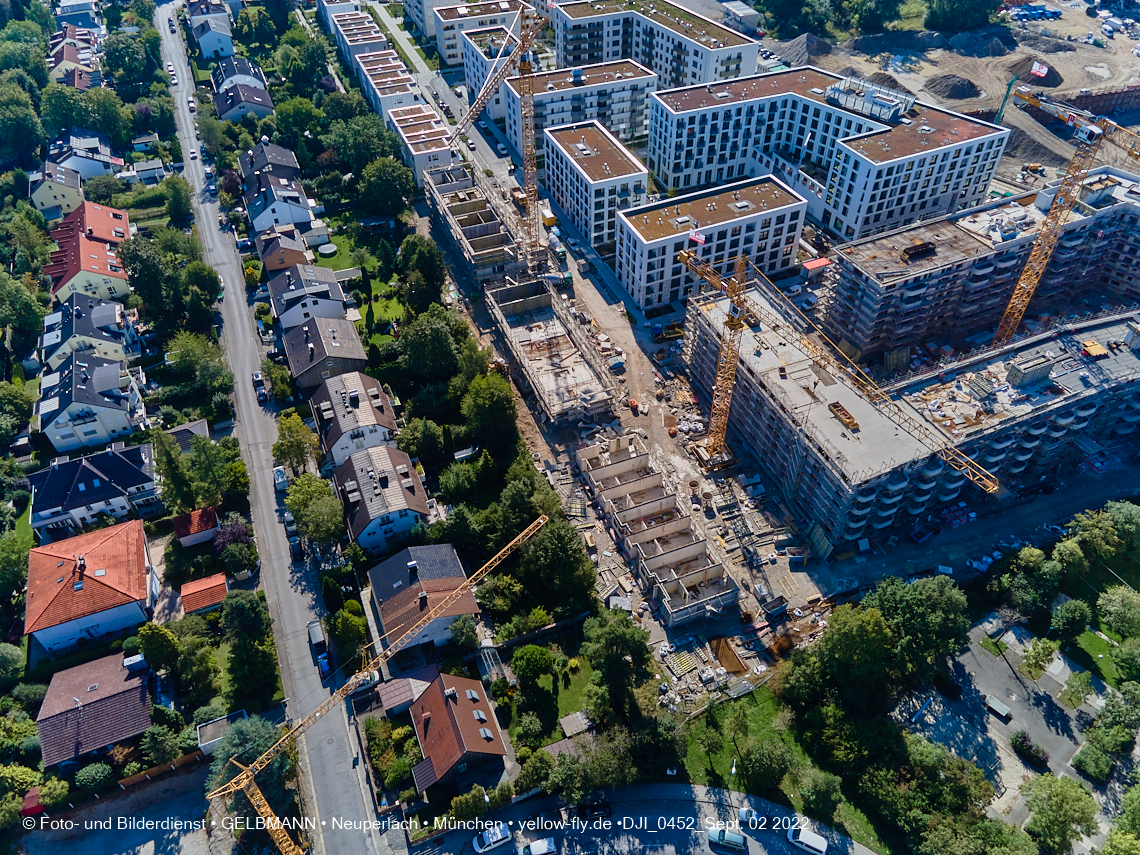 02.09.2022 - Baustelle Alexisquartier und Pandion Verde in Neuperlach